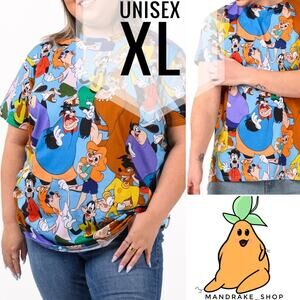 Disney Powerline Max Shirt - Cakeworthy XL AOP Goofy Movie Unisex